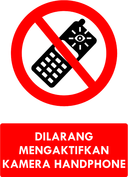 Dilarang Mengaktifkan Kamera Handphone